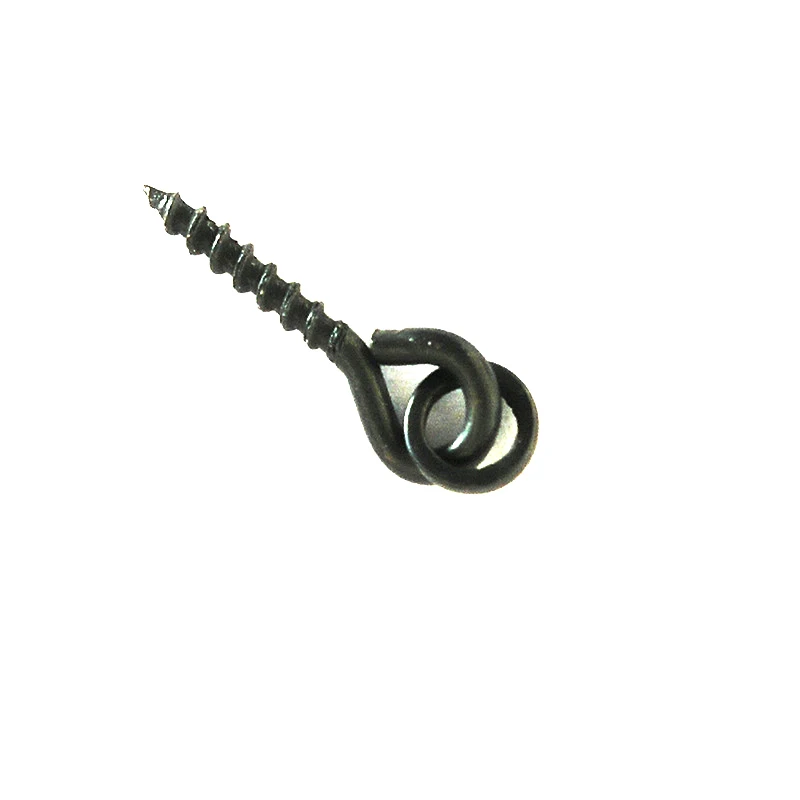 Shared With Fish 13mm Carp Fishing Chod Boilie Screw with Ring Pop Up Peg Pellet Holder Bait Stop Matte Black Terminal Tackle