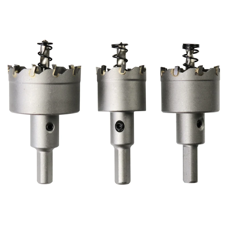 Liga do Carboneto de Metal Metal Metalurgia Ferro al Ferramenta Elétrica Núcleo Broca Bit Cortador Buraco Viu Aço Inoxidável 32 mm 35 mm 38 mm 40 mm 45 mm 48 mm