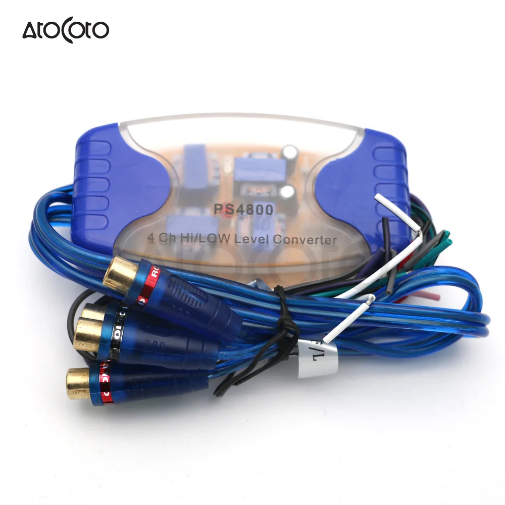 Connects2 CTLOC4 4-Channel High To Low Level Converter – Car Audio Amp With Auto Remote Turn-On