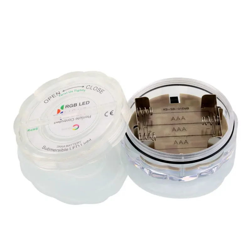 Multi Color Submersible 10 LED RGB Light Party Vase Underwater Waterproof Remote Control Lamp