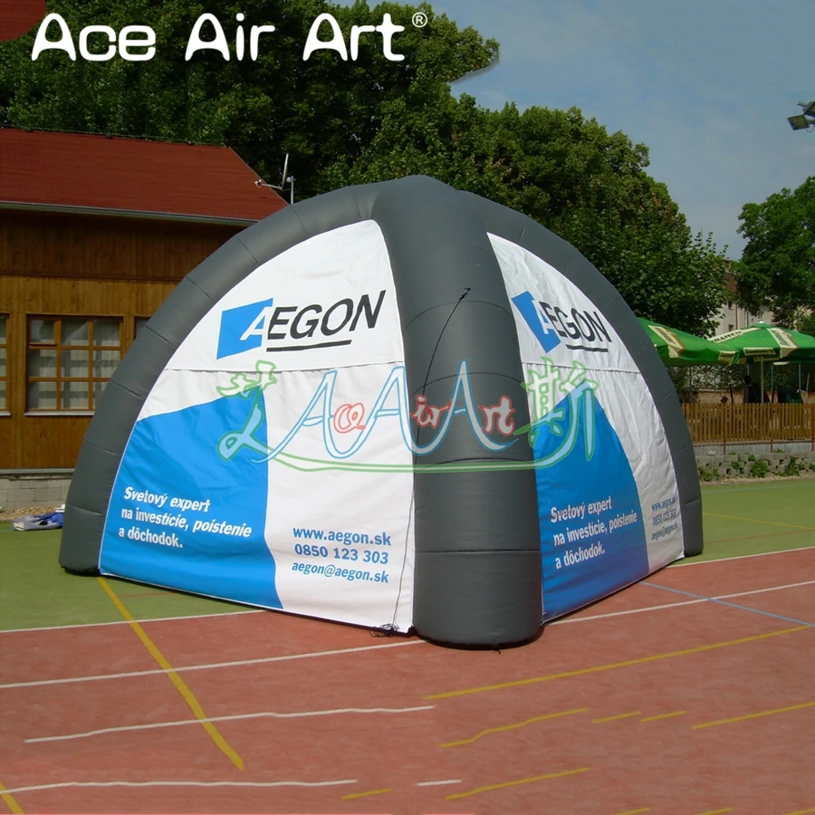 Wholesale Inflatable SpiderTent 5m Diameter 4 Legs withFree Printing And Full Covers for Outdoor Party AndTrade Shows