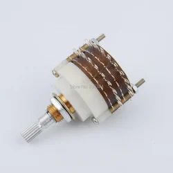 Free shipping New 1pc 2 Pole 23 Step Rotary Switch Attenuator Volume Control Pot Potentiometer DIY