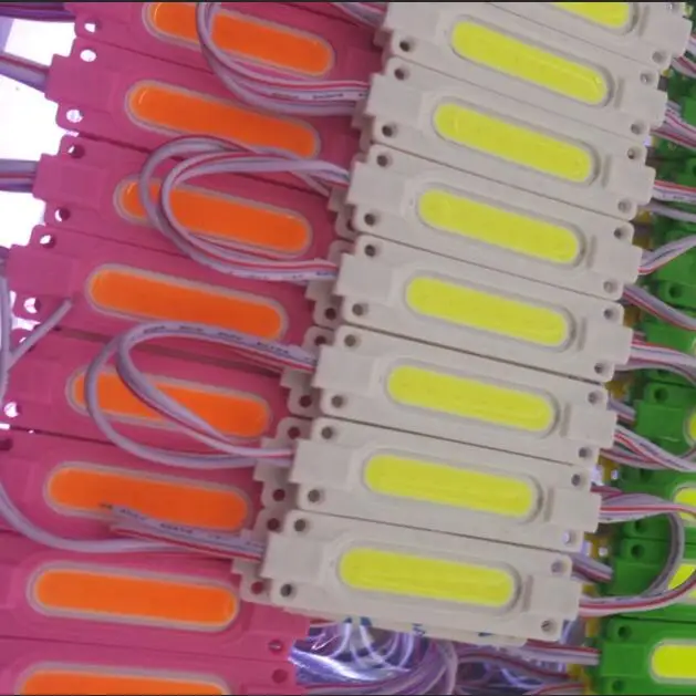 Module COB LED étanche, rétro-éclairage LED pour signe DC12V 2W IP67 CE ROHS 70mm x 20mm x 3mm ABS