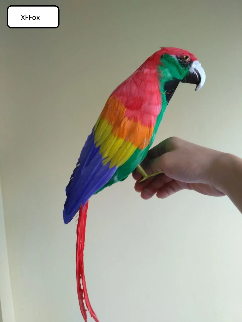 

big real life parrot model foam&feather simulation red&green parrot bird gift about 40cm xf0155