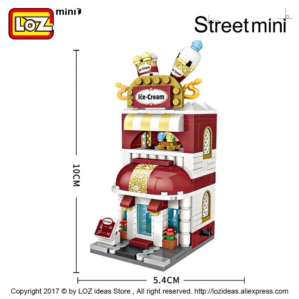 LOZ Mini Blocks Building Blocks Architecture DIY Bricks City Series Mini Street Model Store Shop Assembly Toy Kid Educational