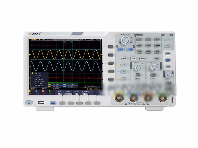 OWON XDS3064E 60MHz 4CH 8 bitsTouchscreen Low Noise Digital Oscilloscope withBAG