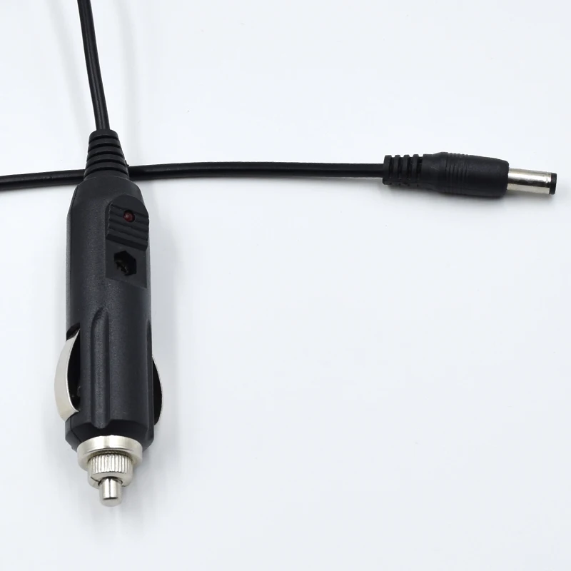 Verveguud original dc12v 5.5x2.1mm isqueiro do carro adaptador de alimentação cabo plug carregador viagem cabo de carregamento