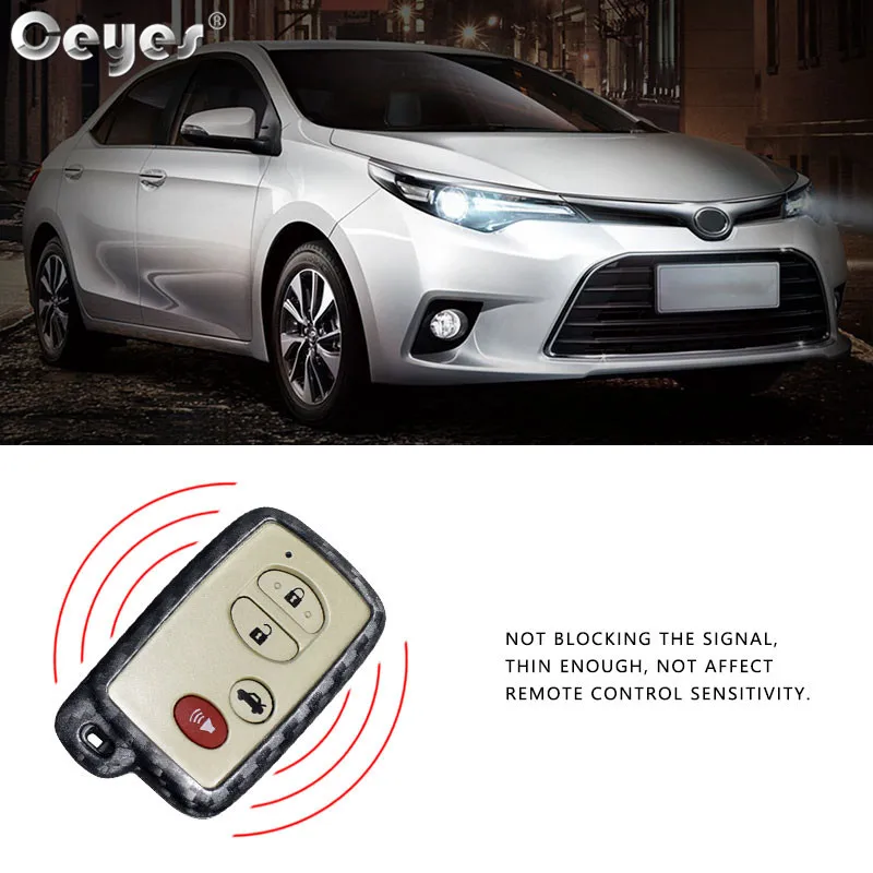 Ceyes Car Styling Key Covers Remote Accessories Case For Toyota Avensis Prius Crown Land Cruiser Prado For Subaru Protect Shells