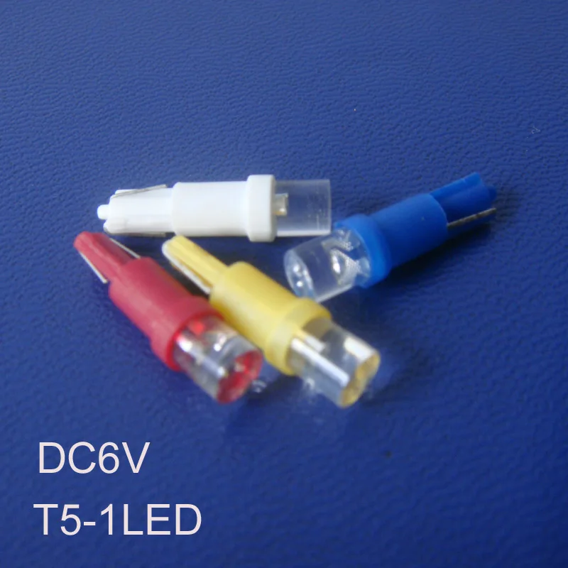 

High quality 6.3V T5 led,T5 warning lamp,led T5 instrument light,W3W Lights,T5 6V Indicator Lamp,T5 6.3V,free shipping 100pc/lot