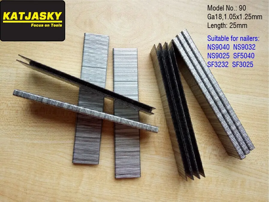 25mm staples crwon nails for NS9040 NS9032 NS9025 SF5040 SF3232 SF3025 air stapler pneumatic nailer stapler,crown nail,  U nails