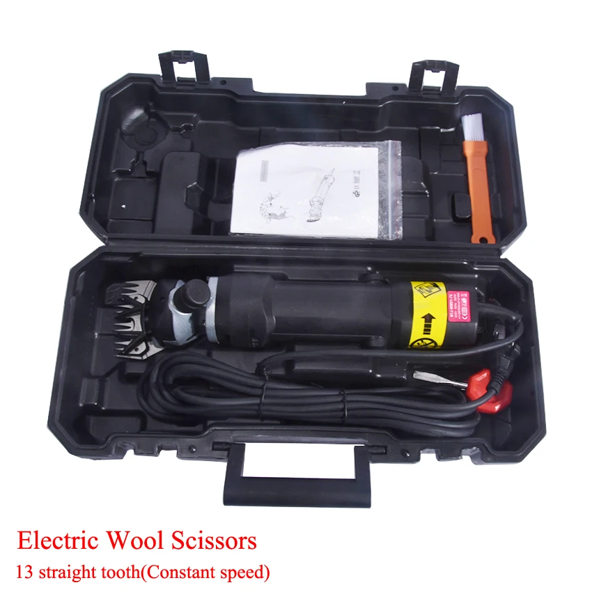 

690W ELECTRIC SHEEP / GOATS SHEARING CLIPPER + 13 Teeth Straight Knife High-power Cut Wool Electric Wool Scissors