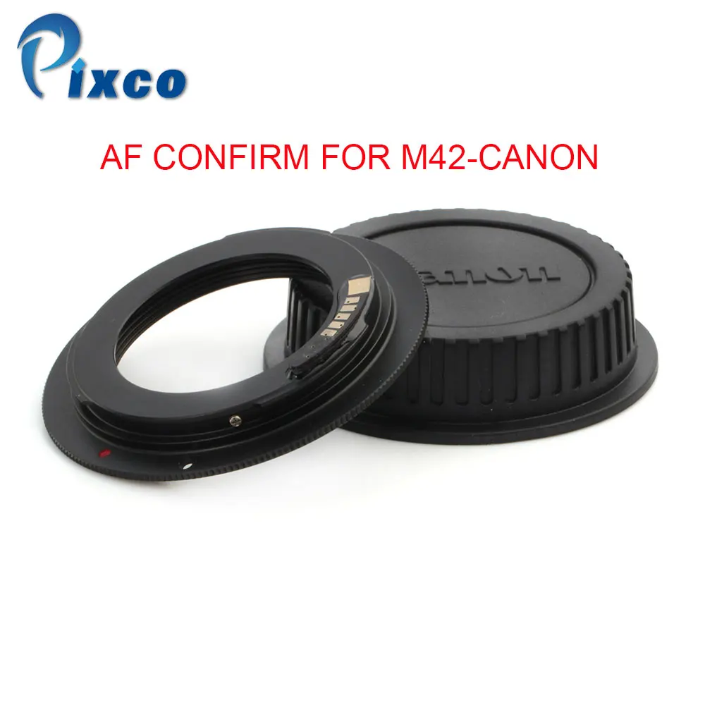 

Pixco For M42-Canon 2nd Generation Upgrade Aperture AF Confirm Adapter M42 Screw Mount Lens to Canon (D)SLR Camera