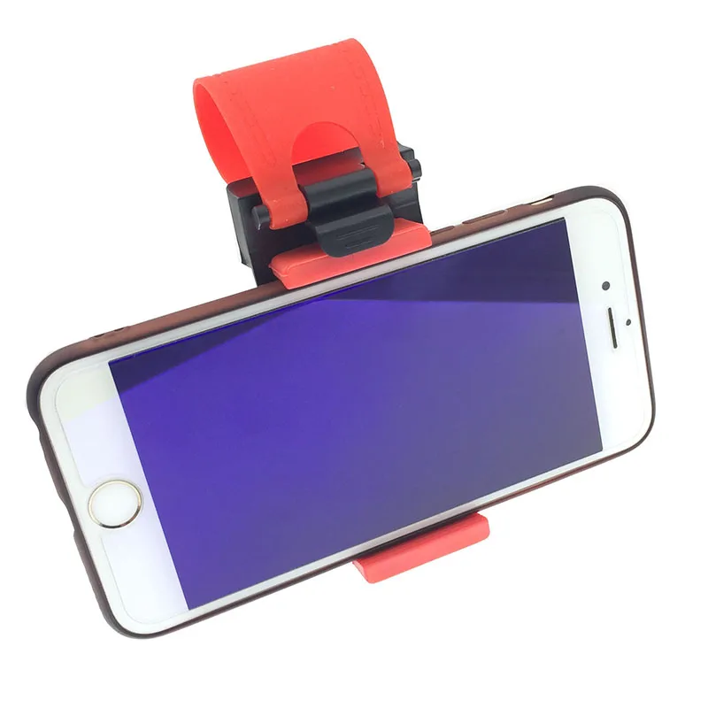 Car Phone Holder Stand Steering Wheel Bike Clip Mount Auto Fastener Holder For iPhone 7 Plus Samsung S9 Plus Xiaomi 8 9 Charging