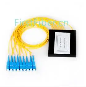 1x2 SC APC UPC PLC сплиттер, тип кассеты, G657A волокно, с пластиковой фотомагнитной