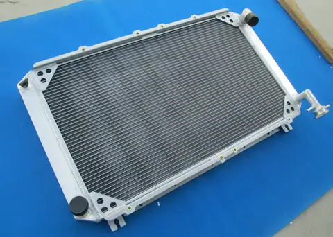 3-radig 56 mm aluminiumkylare för Nissan Patrol GQ Y60 Safari 2,8L/4,2L 4200cc DIESEL RD28T TD42 I6 och 3,0L RB30S BENSIN 1987-1997 12 best sales Patrol Y60 Nissan - №7