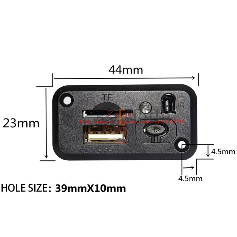 Głośnik wzmacniacz USB karta audio z pilotem przewód Mini 5V płyta dekodera MP3 3 W * 2 moduł dekodowania MP3 WAV U dysk TF karty