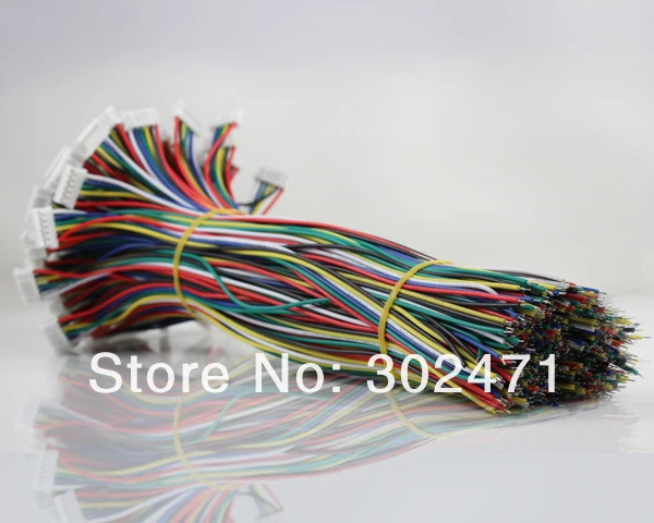 Mini. Micro JST 2.0mm T-1  6-Pin Connector w/.Wire x 10 sets.6pin 2.0mm