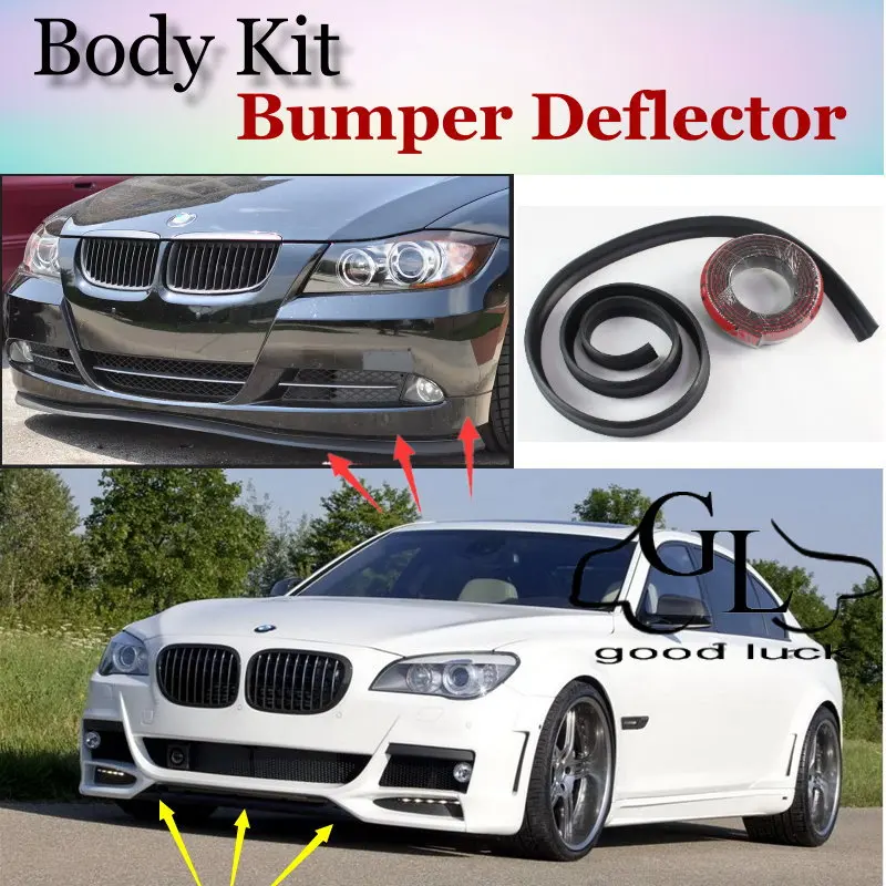 For BMW 7 E32 E38 E65 E66 E67 E68 F01 F02 Bumper Lip Lips / Top Gear Shop Spoiler For Car Tuning / TOPGEAR Show Body Kit + Strip