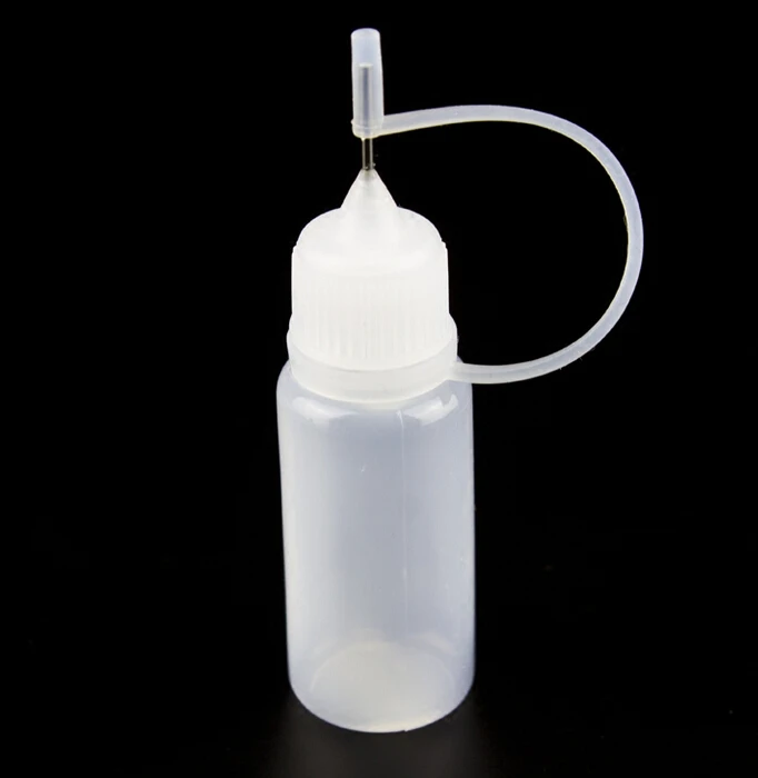 1000pcs/lot Essential Oil 10ml Plastic Dropper Bottles Liquid Neddle Drop Bottle With Screw Cap And Needle Tip Mini Bottle