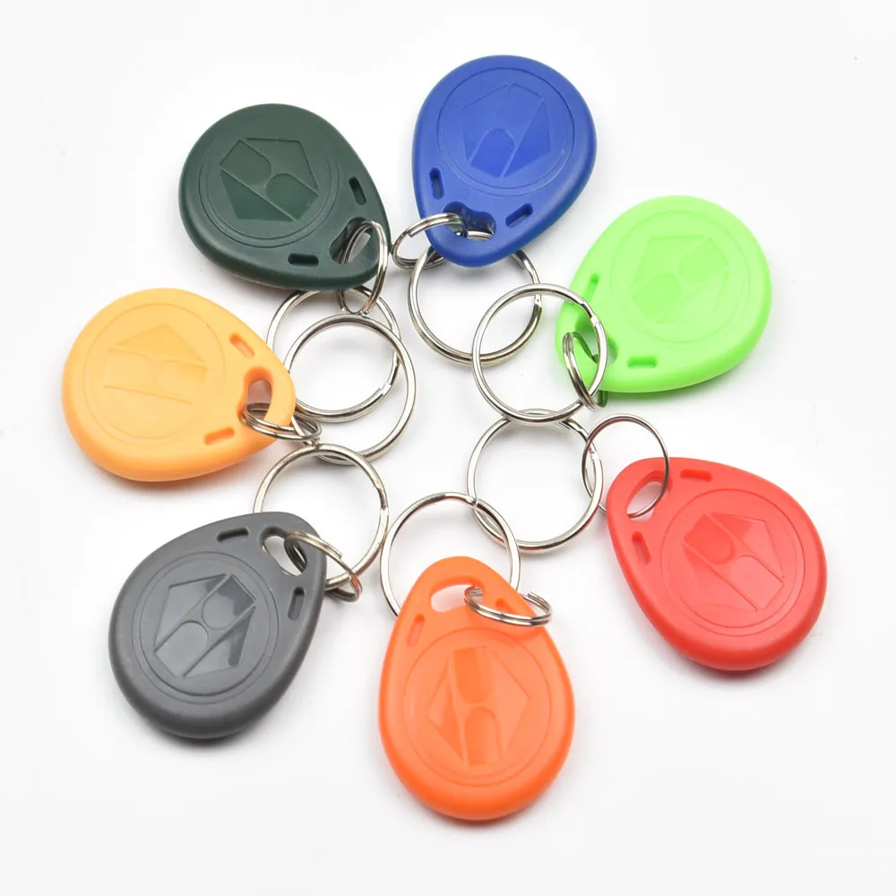 1000pcs/Lot T5577 Rewritable Duplicate RFID Tag Proximity ID Token Key Keyfobs Ring 125Khz Access Control Card