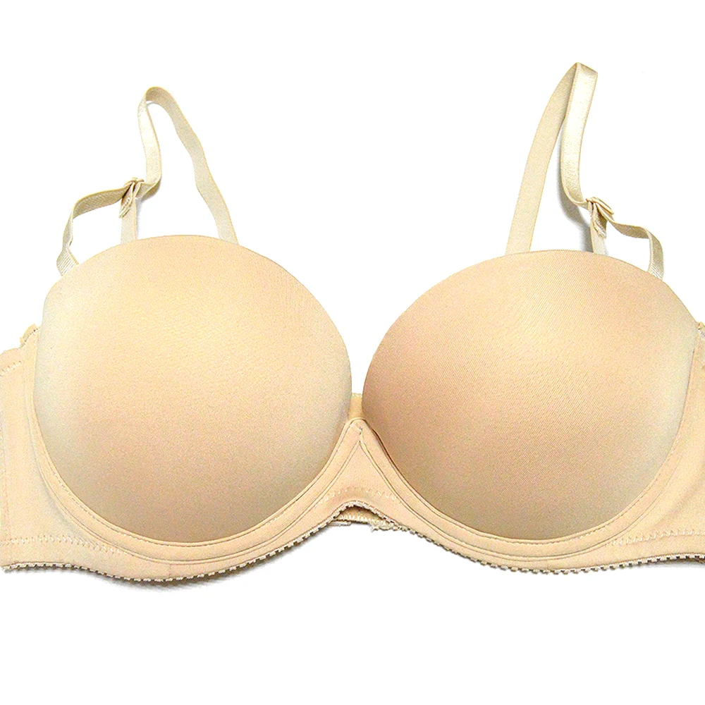YANDW biustonosze dla kobiet Push Up wyściełana jakość Soutien Gorge fiszbiny 1/2 szklanki biustonosz bez ramiączek bielizna Halter seksowna bielizna
