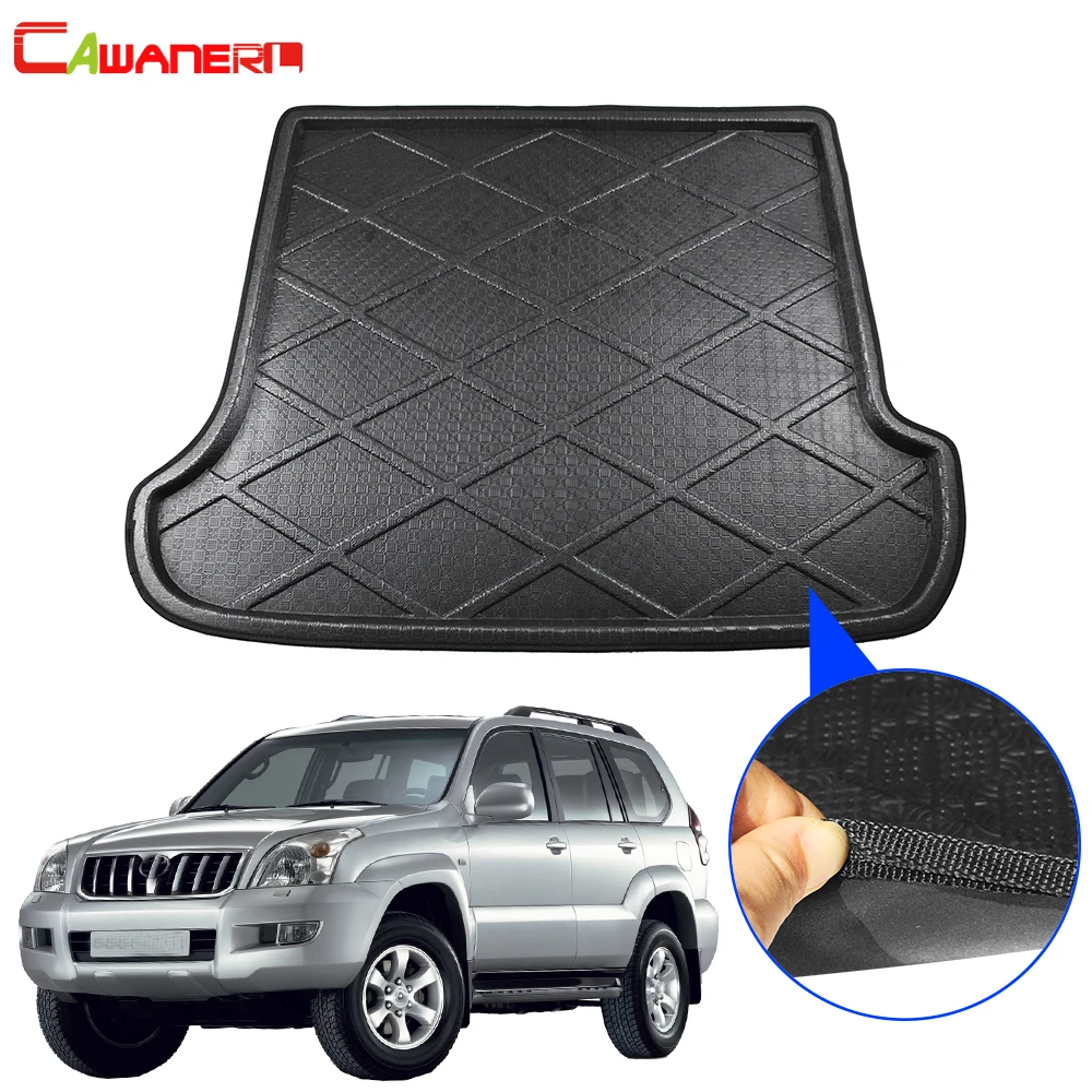 

Коврик для багажника автомобиля Cawanerl, поднос для багажника, напольный грузовой ковер, хвостовой багаж, грязевой коврик для Toyota Land Cruiser Prado J120 2003-2009