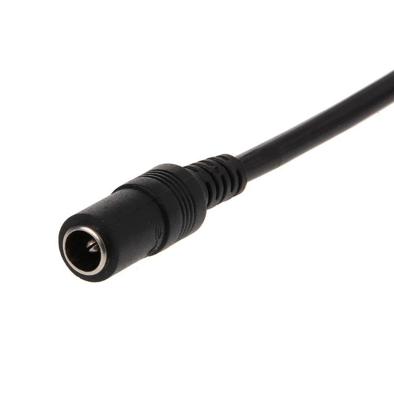 Cable de extensión de alimentación DC12V, conector macho a hembra de 2,1x5,5mm para cámara CCTV, Color negro, 16,5 pies, 1M, 5M, 10m, cable de alimentación