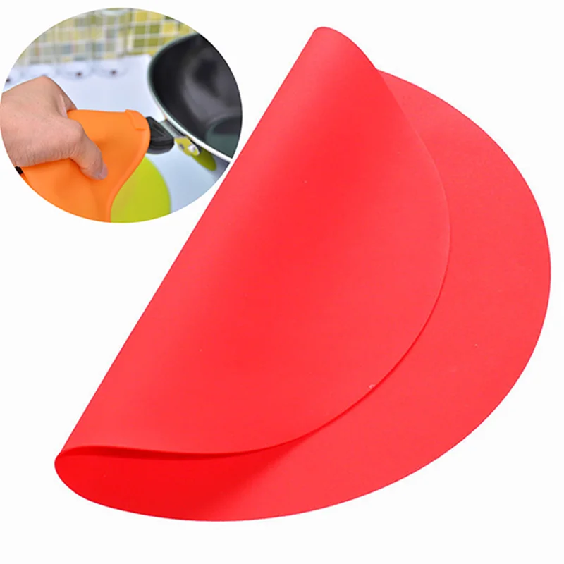 Aomily Round Silicone Baking Mat 30cm Oven Cookie Pizza Sheet Microwave Cooking Pastry Tray Heat Resistance Mat Kitchen Bakeware