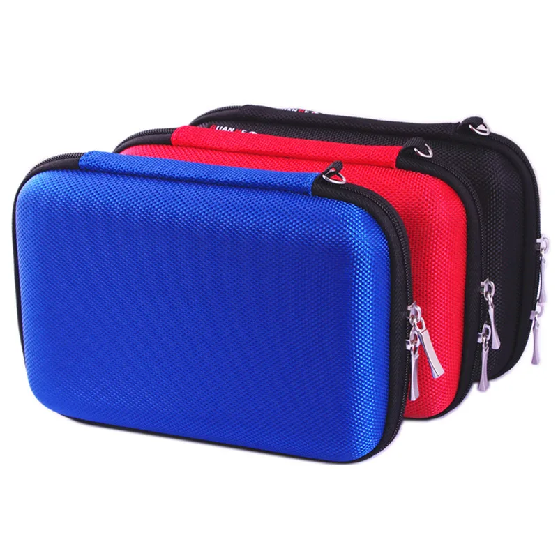 Portable Rectangle Square Digital Accessories Travel Storage Bag for 2.5