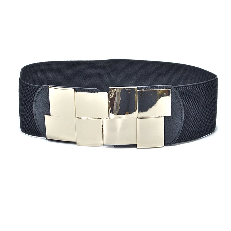 

Fashion Brands 2018 Artificial Belts Ladies PU leather Casual Ultra Wide Waist Seal 7.5cm Elastic Simple Mirror Wild Belt Bg-806