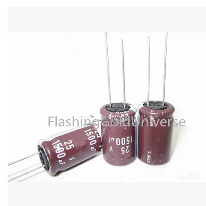 

100PCS Electrolytic capacitor 1500UF25V 13*20mm best quality New origina