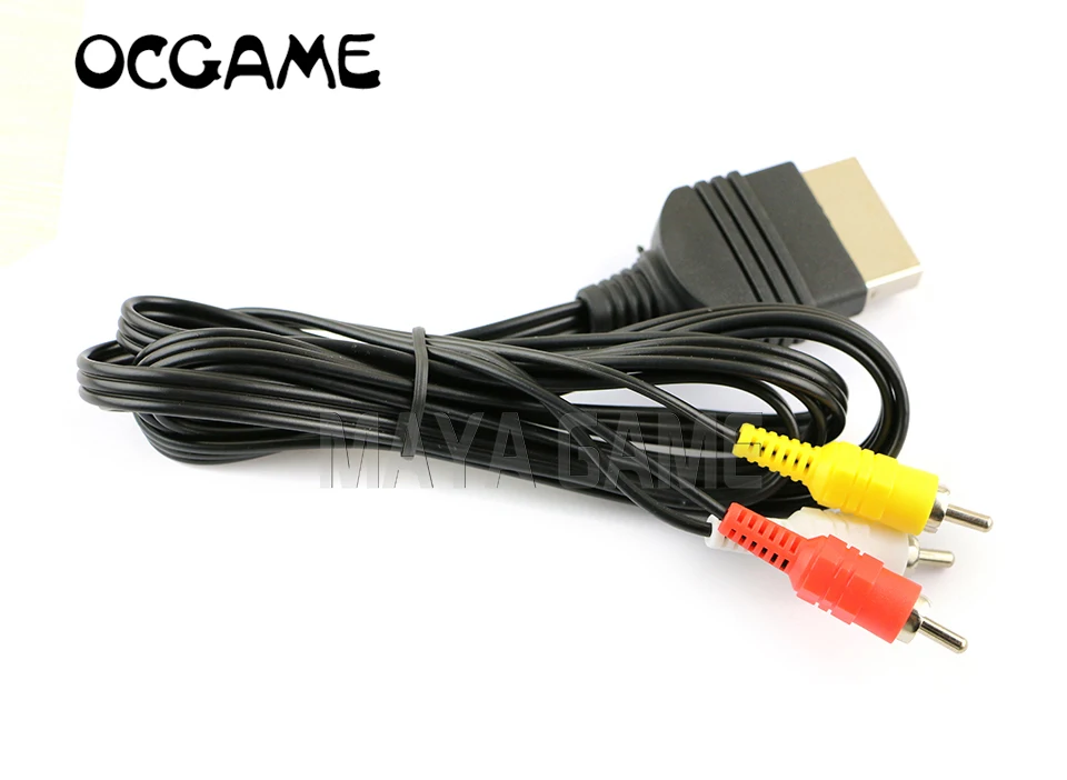 

OCGAME 10pcs/lot 1.8m HD TV AV RCA Audio Video Composite Cable Cord For Xbox Console Video Game Standard AV Cable