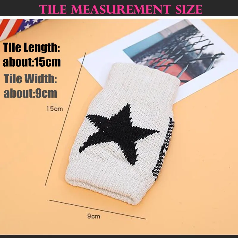 Winter Warm Boy&Girl Students Homework Separate Style USB Heating Gloves,Women Office Hand Back Heated Knitted Fingerless Gloves