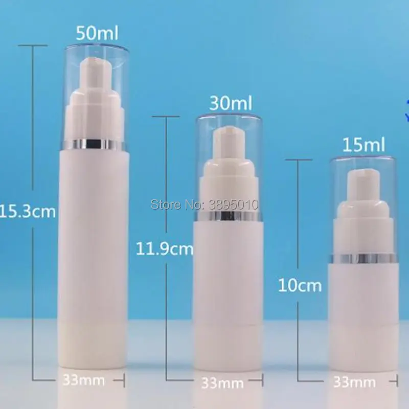 

15/30/50ml Vacuum Empty Perfume Bottles With Airless Pump Cosmetic Bottle Travel Makeup Bottle F737