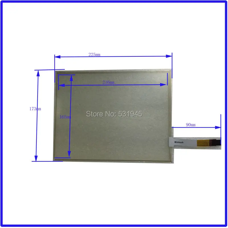 

ZhiYuSun 10.4 inch TOUCH Screen panels 225mm*173mm for use commercial use 225*173 for 10.4-inch for industry applications