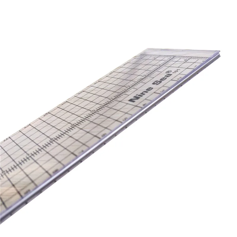 Patchwork Ruler With Iron Edge Quilting Tools Quilting Ruler Tailor Ruler 30*5*0.3cm Acrylic Material Sewing Tools Accessory