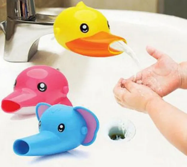 Animals Faucet Extender Baby Tubs Kids Hand Washing Bathroom Sink Gift Fashion and Convenient Housekeeping Toys