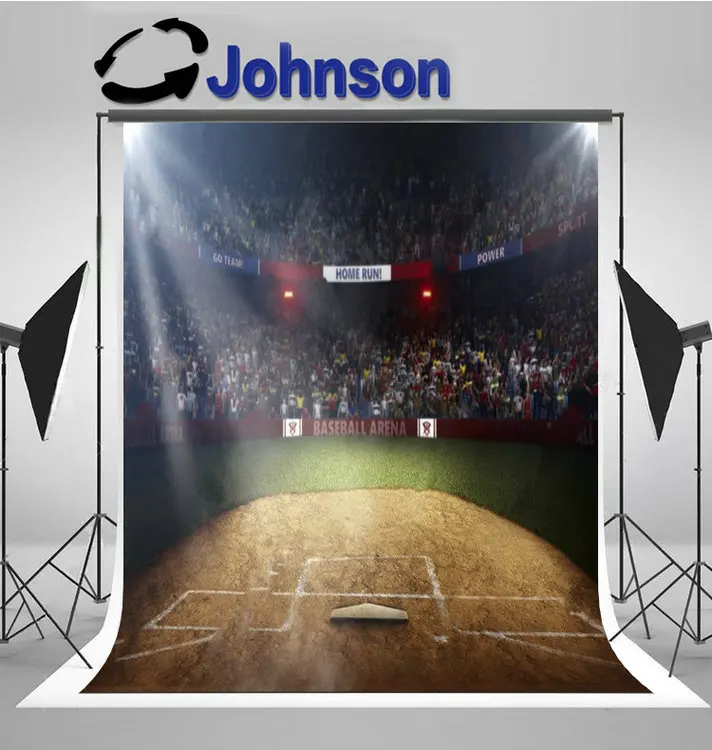 

Baseball Field Stadium Grand Arena Light background High quality Computer print party photo backdrop