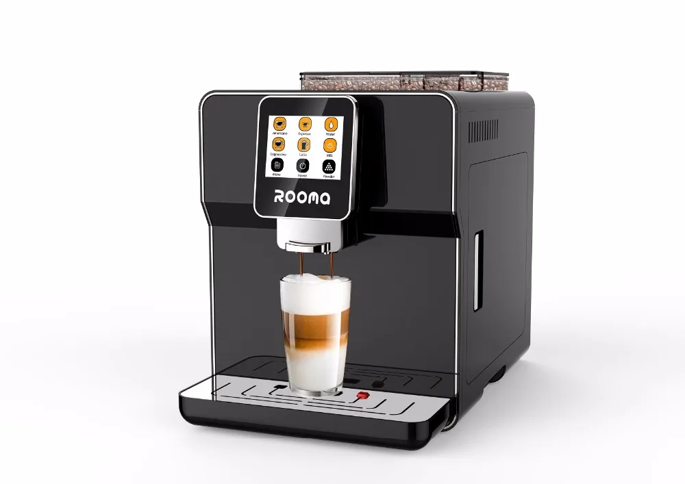 220v Fully automatic touch screen cappucinno ,latte,espresso coffee/ cafe machine/commercial and office coffee machine