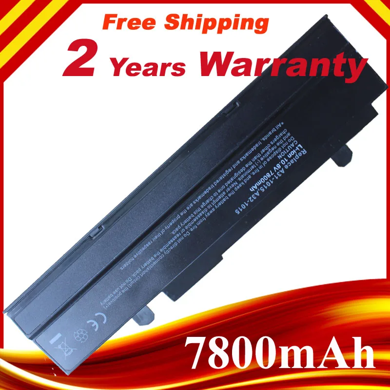 7800mAh  9 Cells Laptop batteries For ASUS EEEPC 1011PXEee PC EPC 1215 PC 1215B 1215N 1015b 1015 1015bx 1015px 1015P