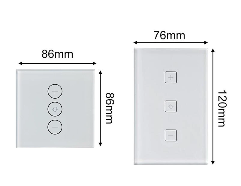 Tuya EU WiFi LED Dimmer Switch 220V Dimming Panel Switch Connected To Alexa Google Home Voice Control Dimmer For LED Lamps