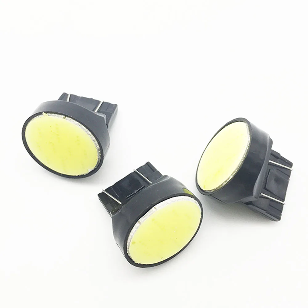 

YSY 100 шт. T20 7443 COB 12SMD 12Led W21/5 Вт Автомобильные сигнальные светодиодные фонари заднего хода белый 12В DC автомобильный Стайлинг