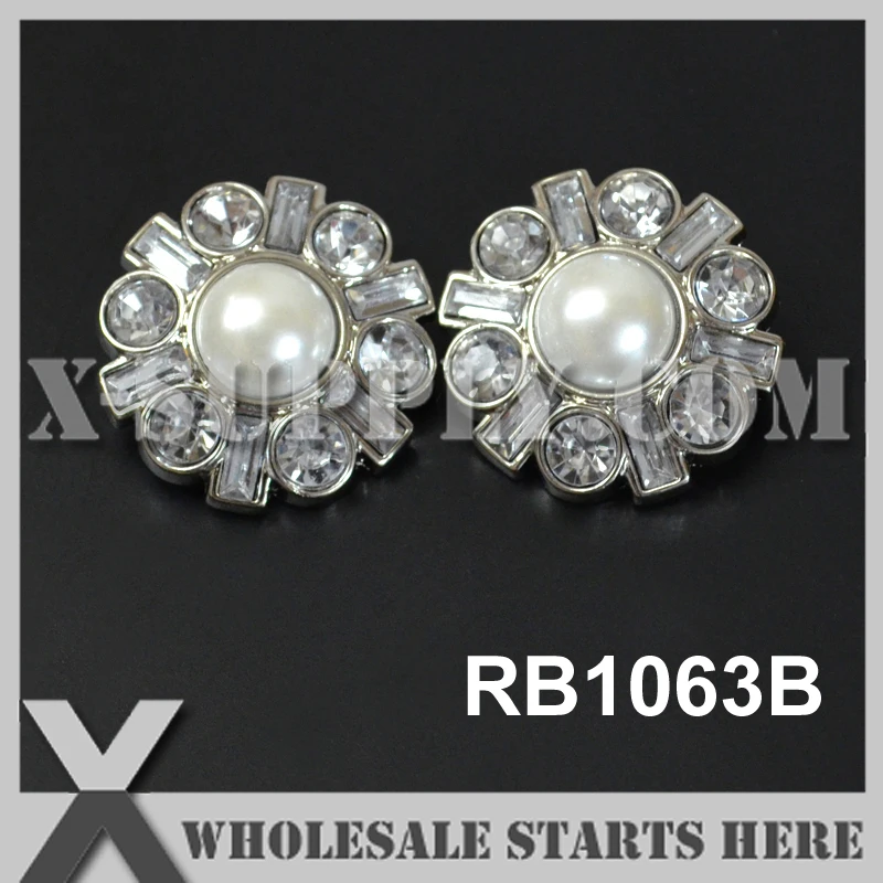 

RB1063B / Bulk Large Selina Acrylic Rhinestone Button Flower Centers for Baby Hair Bows,Headband Decorations