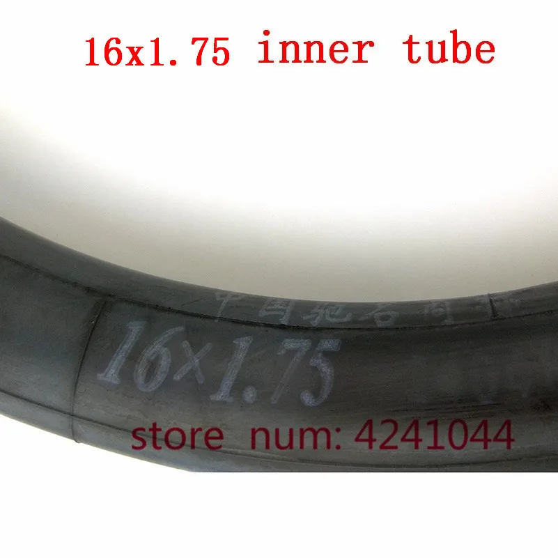 High quality 16x1.75 inner tube with Straight  valve stem fits Kid's Bikes Folding  and many gas electric scooters