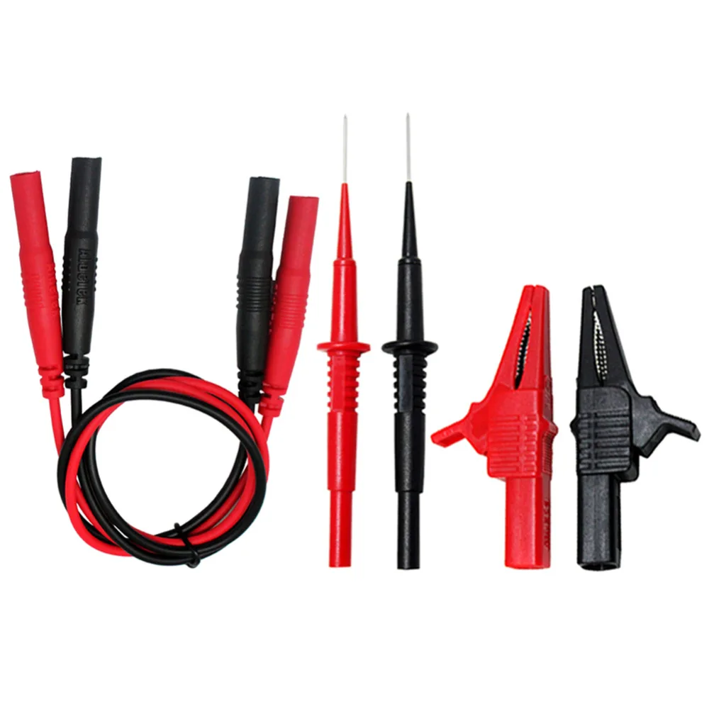 AideTek needle tipped tip test TL809 leads set for multimeter two alligator clips  for Multimeter TLP20166