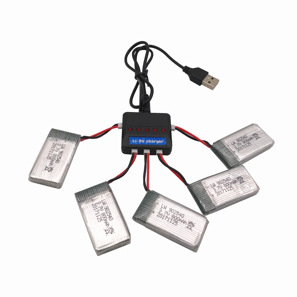 Limskey 800 MAh 3.7V Pin LiPo + Tặng Củ Sạc USB Cho SYMA X5C X5 X5SW X5HW X5HC RC Drone Quadcopter 800 MAh Pin Dự Phòng Phần