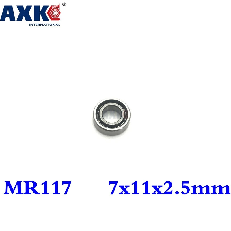 10PCS/Lot Mr117 Open Miniature Ball Bearings 7x11x2.5mm High Quality Top Fashion Promotion Rodamientos Axk for Industrial Use