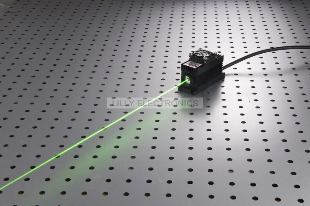 

2W 532nm Green Laser Spot Module TTL/Analog TEC Cooling 85-265V