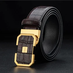 2026 Ciartuar official store new fashion belt men genuine leather strap high quallity first layer luxury buckle