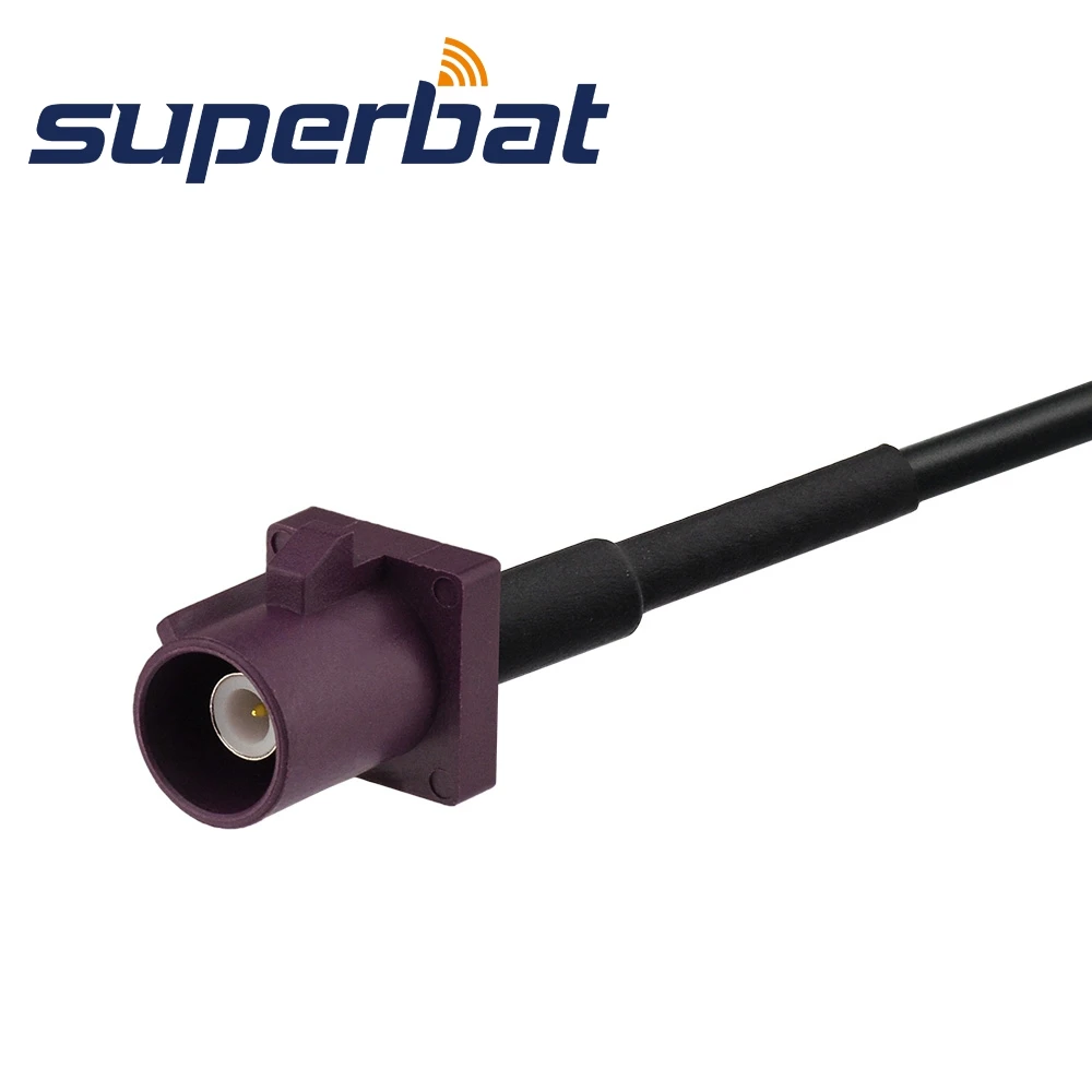 Superbat Fakra "D" штекер прямой к SMA Male прямой кабель Пигтейл RG174 15 см для GSM антенны